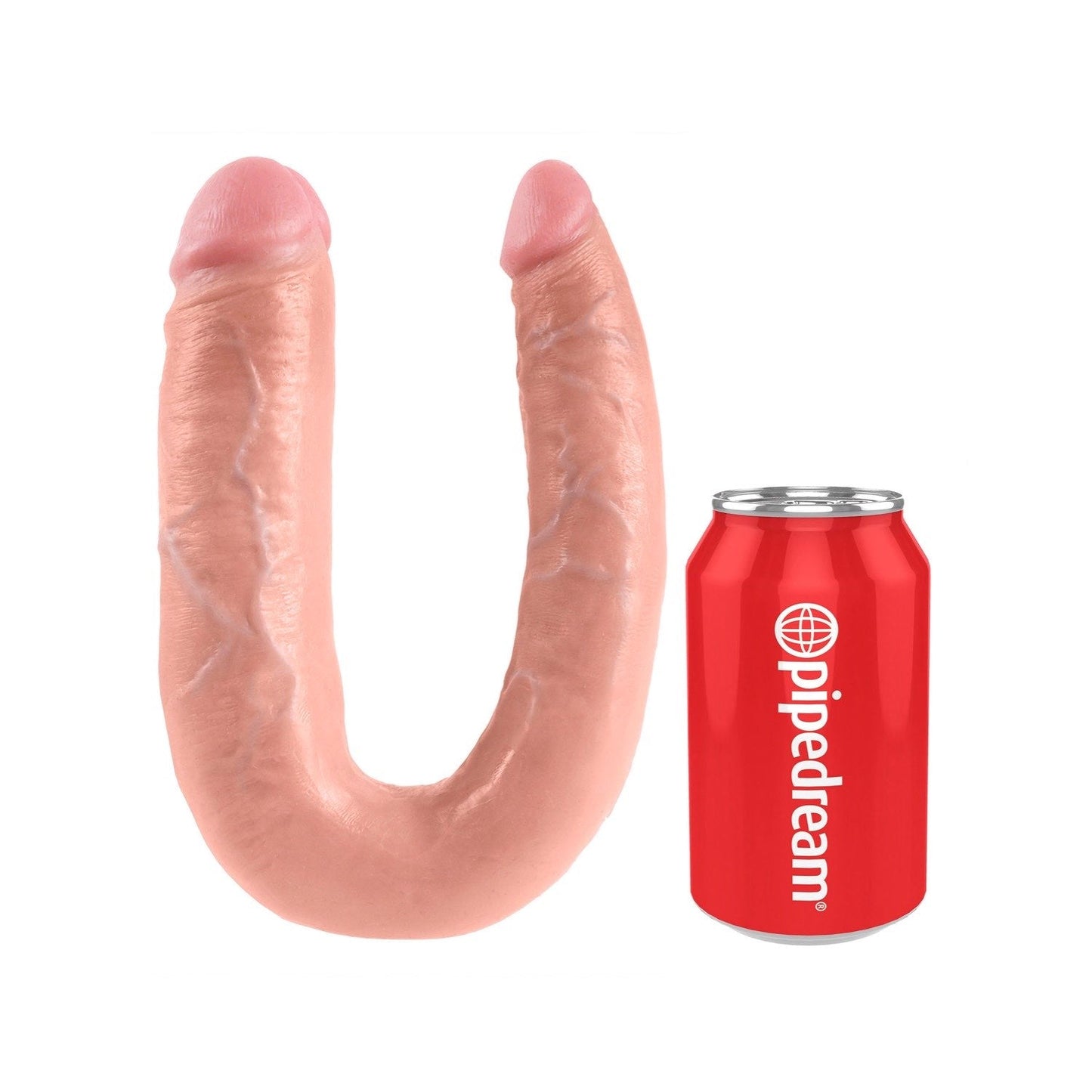 U-Shaped Large Double Trouble - Flesh Large Double Penetrator Dong