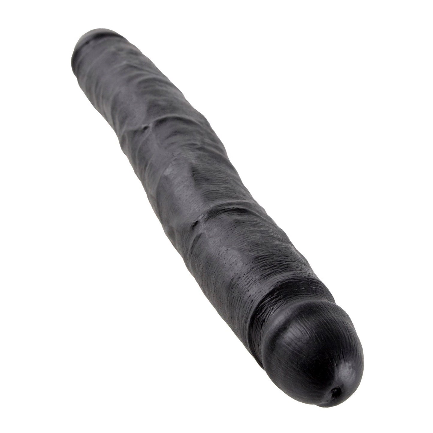 12 英寸超薄双假阳具 - 黑色 30 厘米（12 英寸）双阴茎