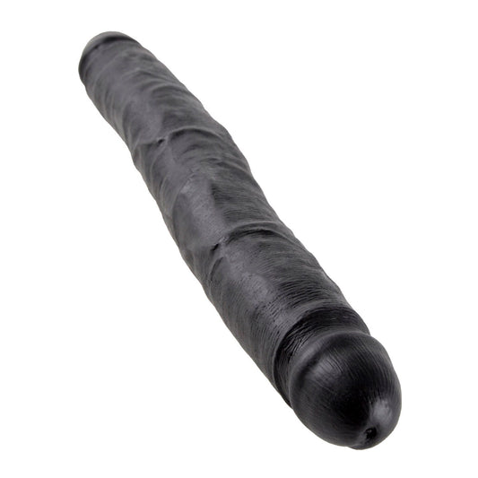 Pipedream 公鸡王 12 英寸超薄双假阳具 - 黑色 30 厘米（12 英寸）双阴茎