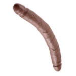 ["Double Header"]12" Slim Double Dildo - Brown 30 cm (12") Double Dong
