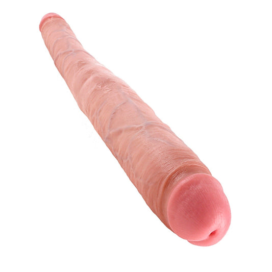 Pipedream King Cock 16&quot; Tapered Double Dildo - Flesh 40.6 cm (16&quot;) Double Dong