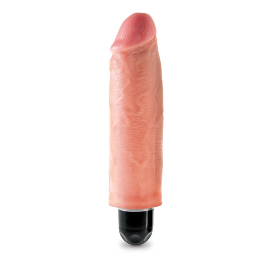 Pipedream King Cock 6&quot; Vibrating Stiffy - Flesh 15.2 cm Vibrating Dong