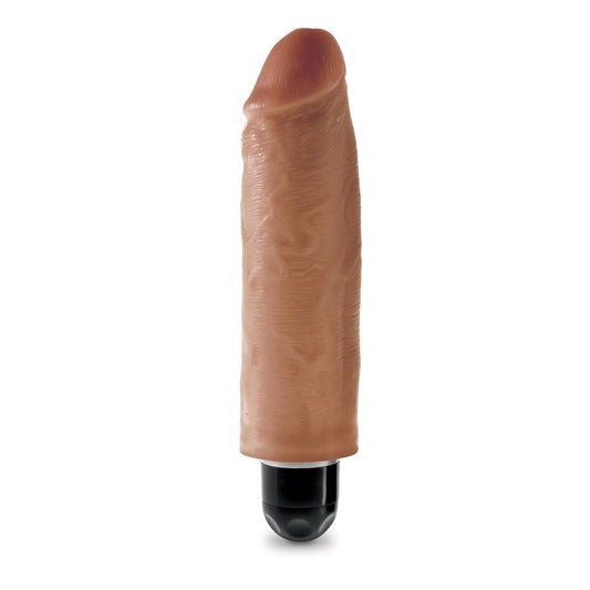 Pipedream King Cock 6IN Vibrating Stiffy - Tan