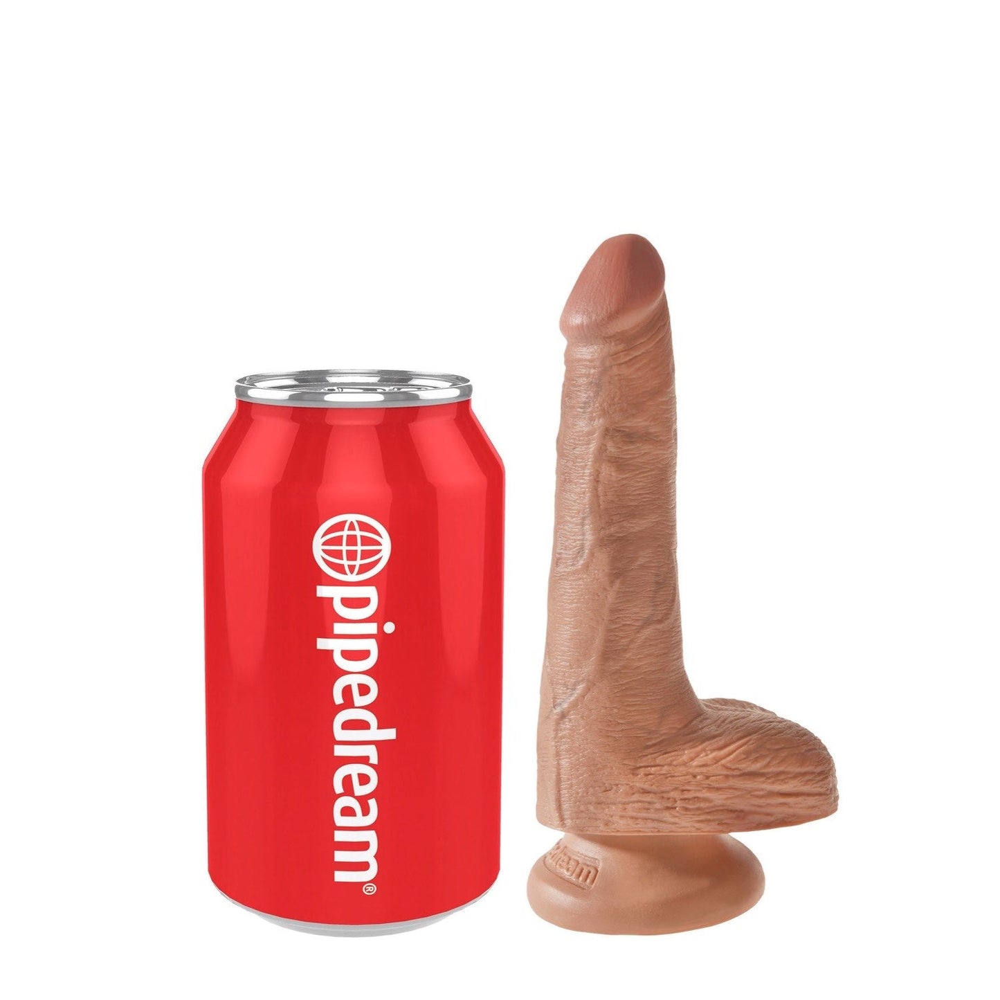 6" Cock with Balls - Tan 15.2 cm Dong