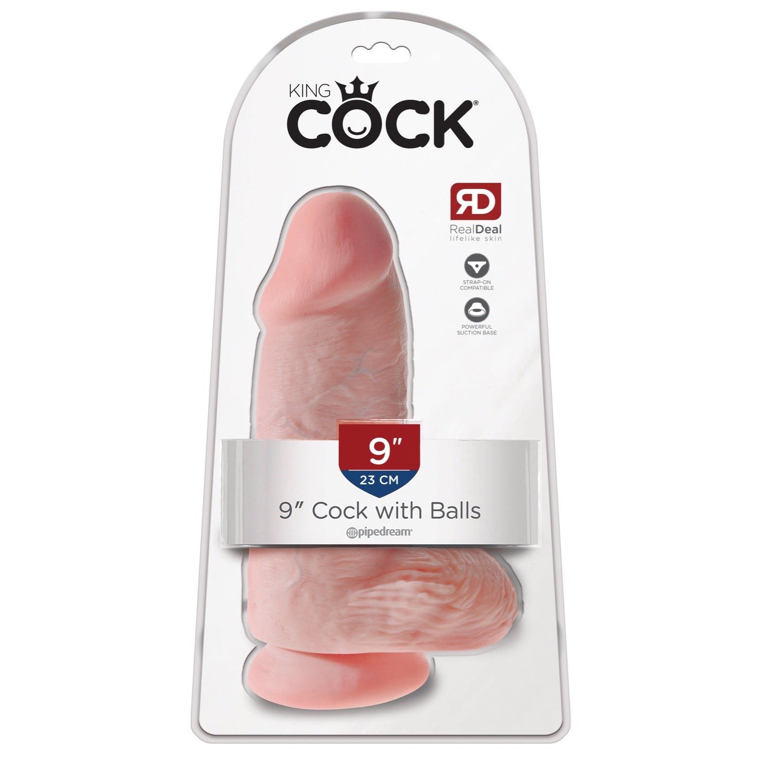 King Cock Chubby - Flesh 22.9 cm (9&quot;) Dong by Pipedream