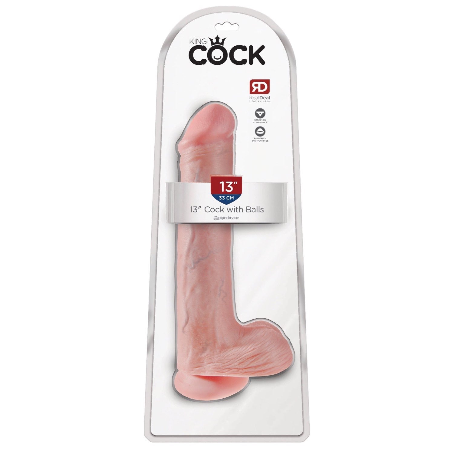 King Cock 13&quot; Cock with Balls - Flesh 33 cm Dong by Pipedream