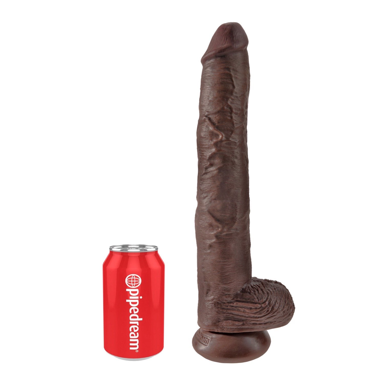 King Cock 14IN Cock with Balls - Brown by Pipedream