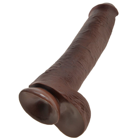 Pipedream King Cock 15IN Cock wtih Balls - Brown
