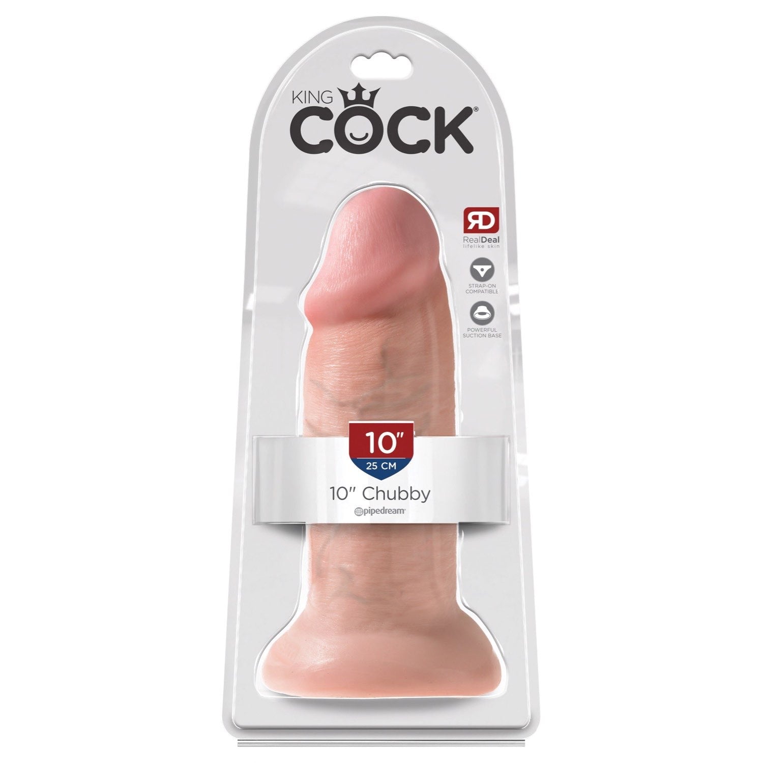 King Cock 10&quot; Chubby - Flesh 25.4 cm Dong by Pipedream
