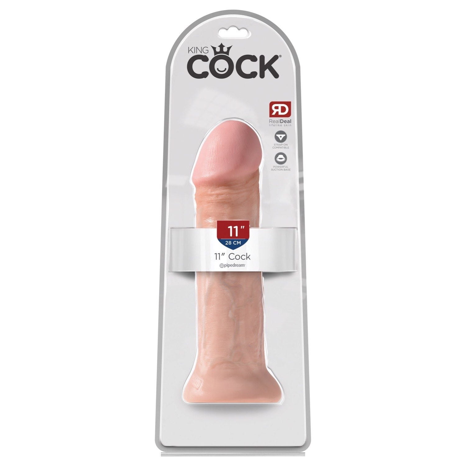 King Cock 11&quot; Cock - Flesh 28 cm Dong by Pipedream
