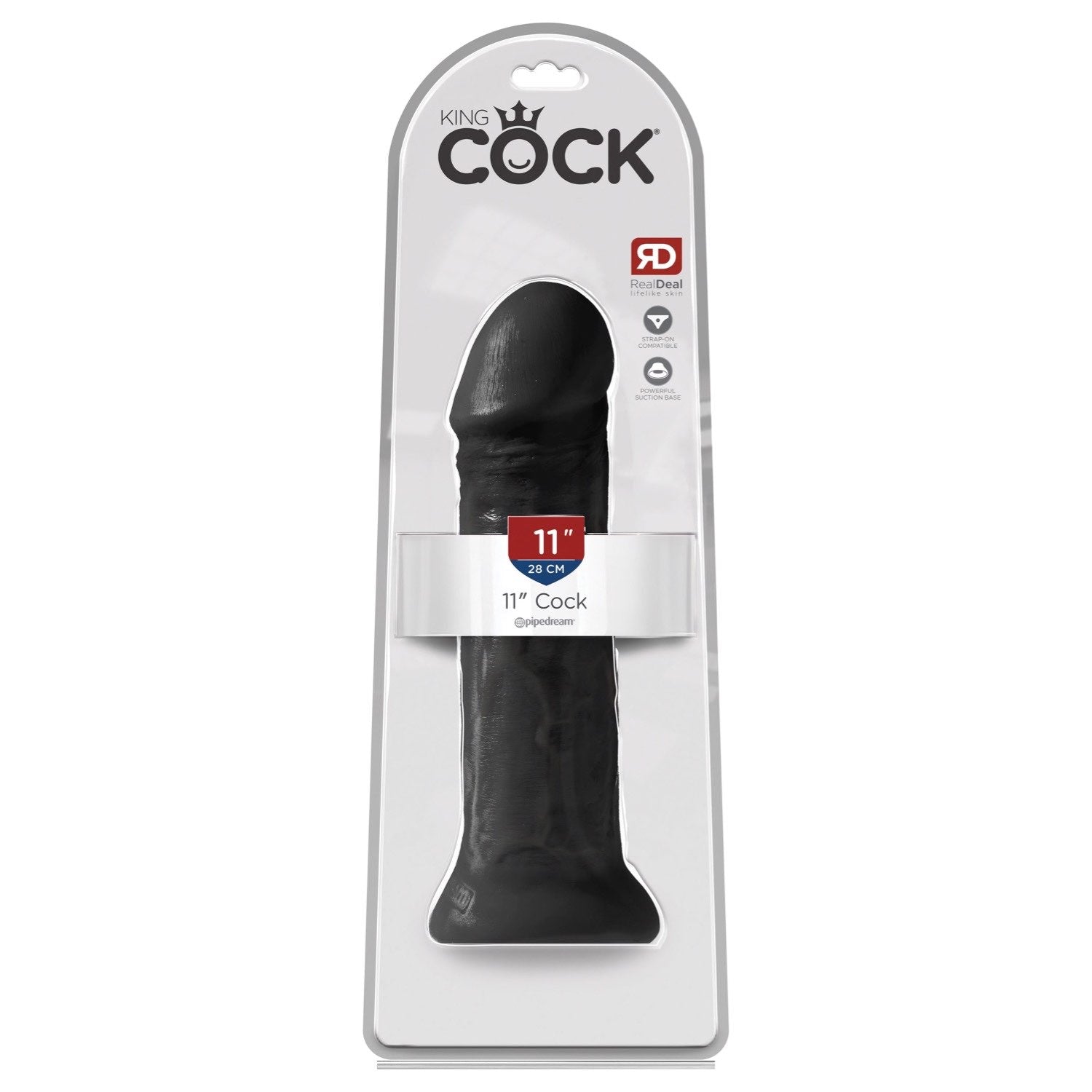 King Cock 11IN Cock - Black by Pipedream