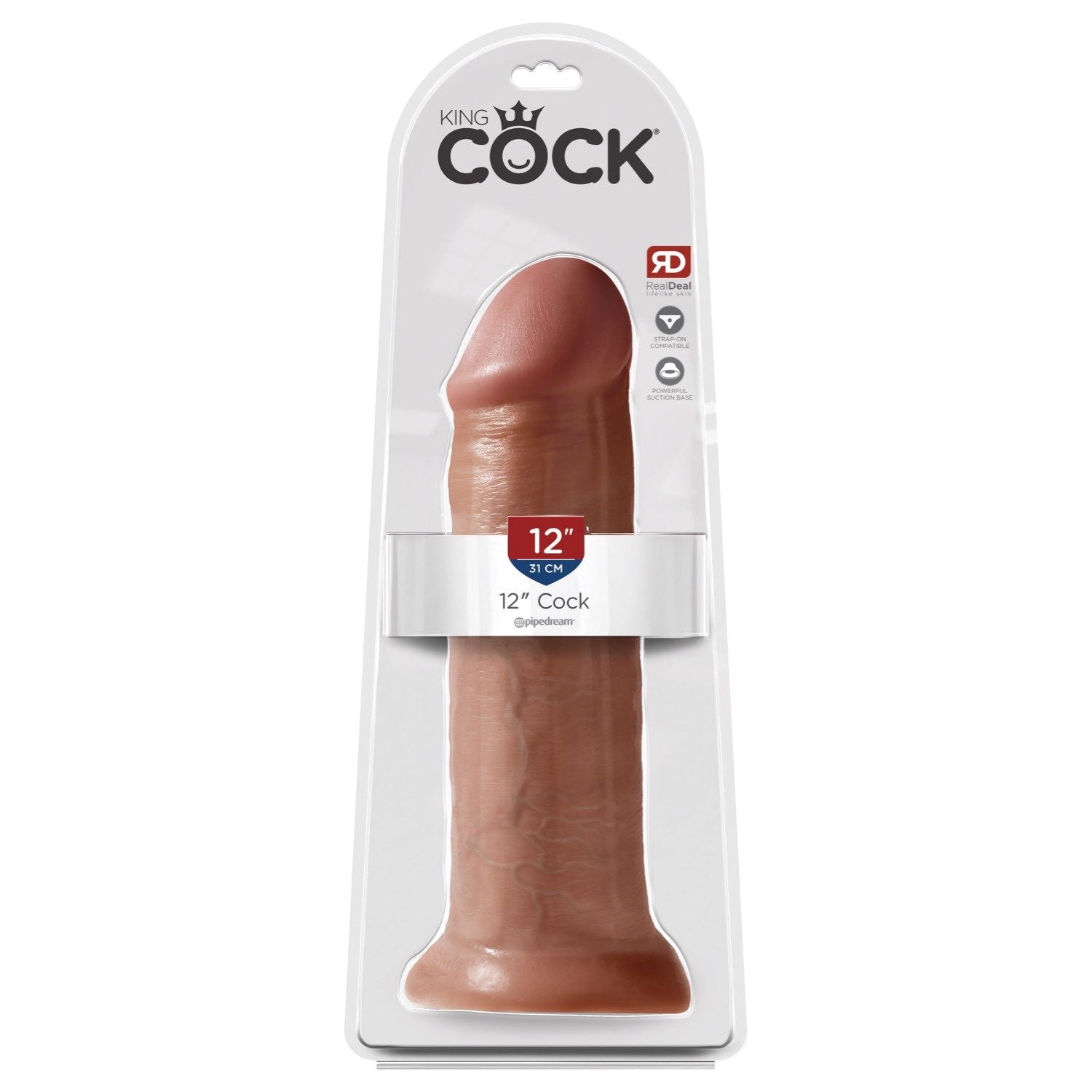 King Cock 12IN Cock - Tan by Pipedream