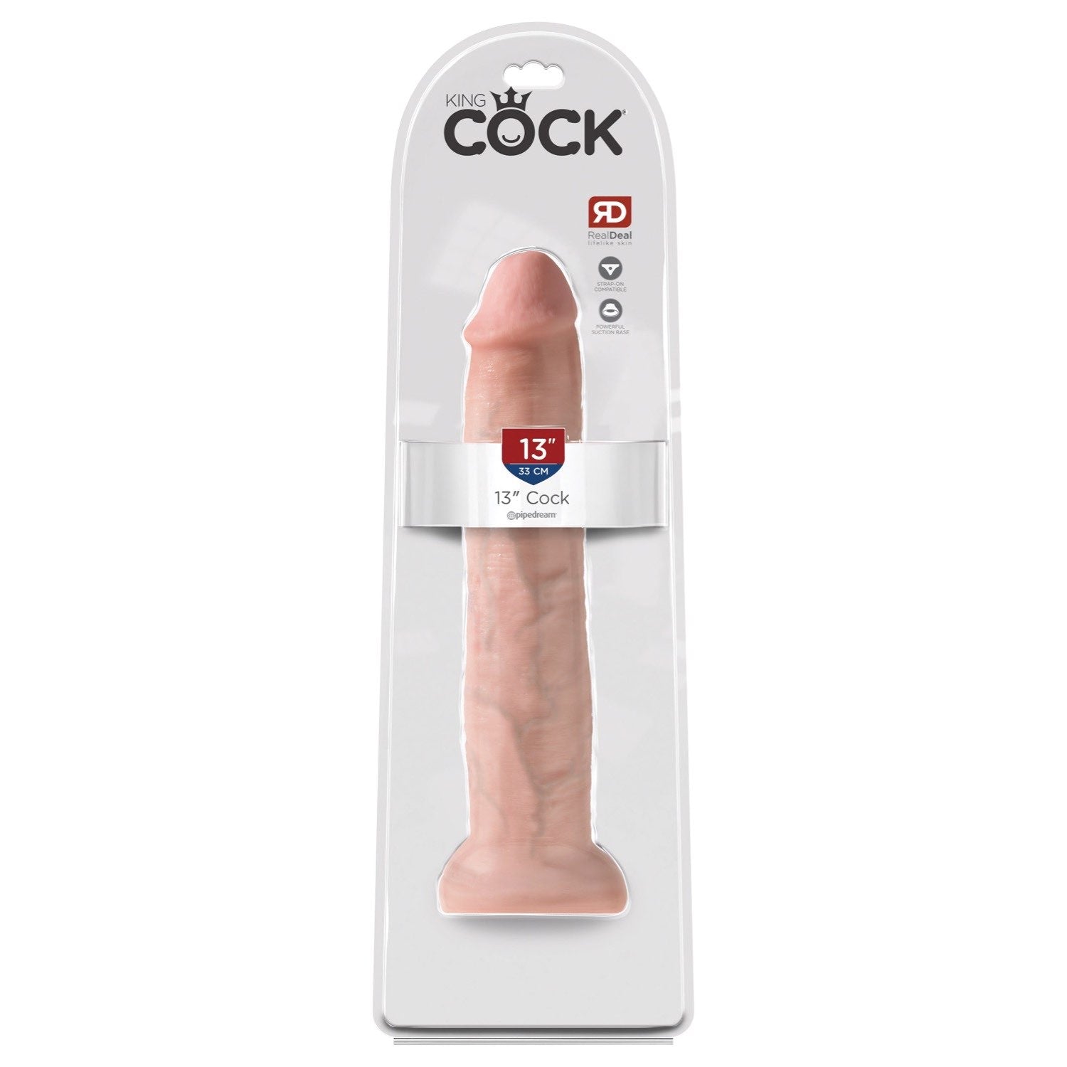 King Cock 13&quot; Cock - Flesh 33 cm Dong by Pipedream