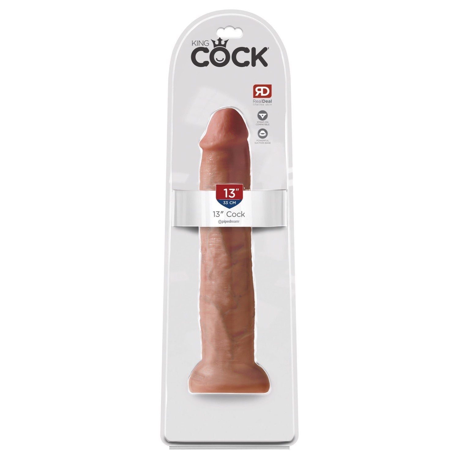 King Cock 13IN Cock - Tan by Pipedream