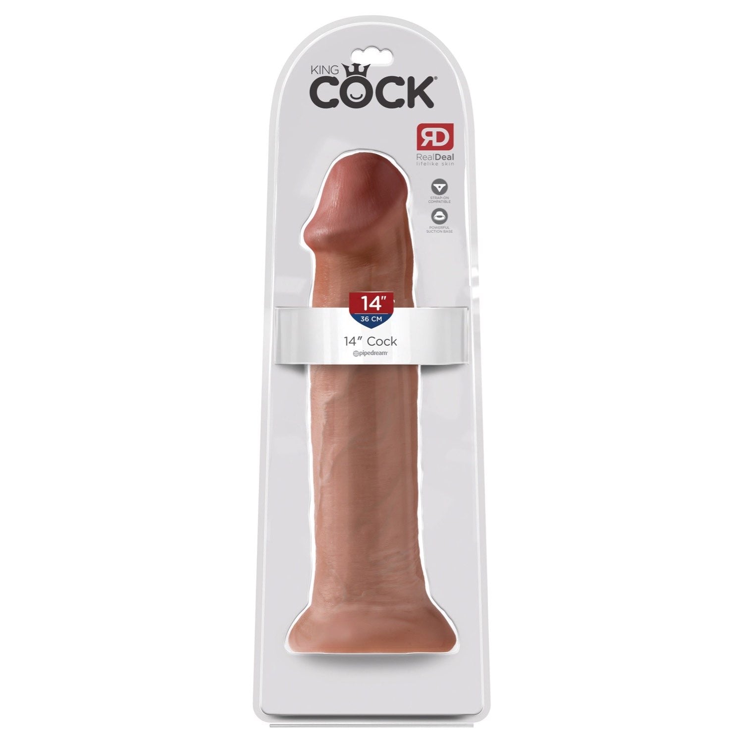 King Cock 14IN Cock - Tan by Pipedream