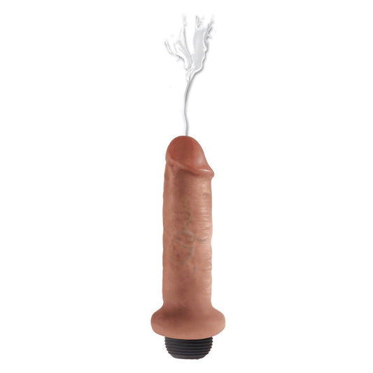 Pipedream King Cock 6&quot; Squirting Cock - Tan 15.2 cm Squirting Dong