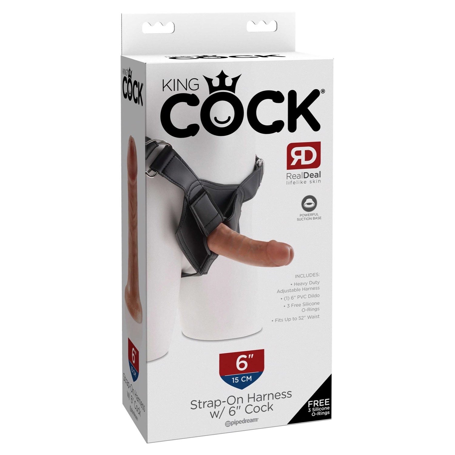 King Cock Strap-on Harness w/ 6IN Cock by Pipedream