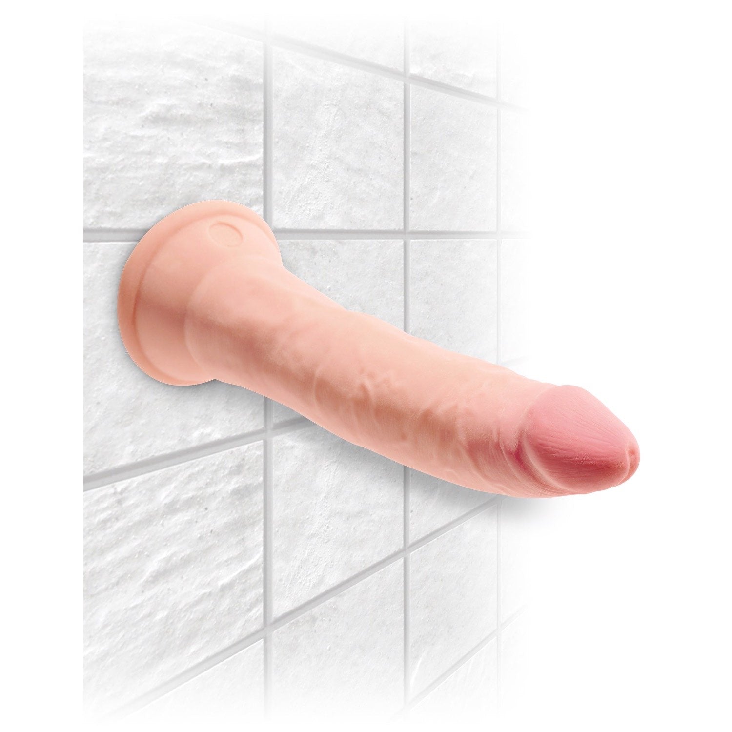 King Cock Plus 7&quot; Triple Density Cock - Flesh 17.8 cm Dong by Pipedream