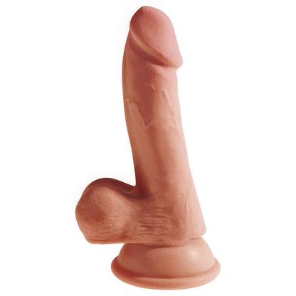 Plus 6.5" Triple Density Cock with Balls - Tan 16.5 cm Dong