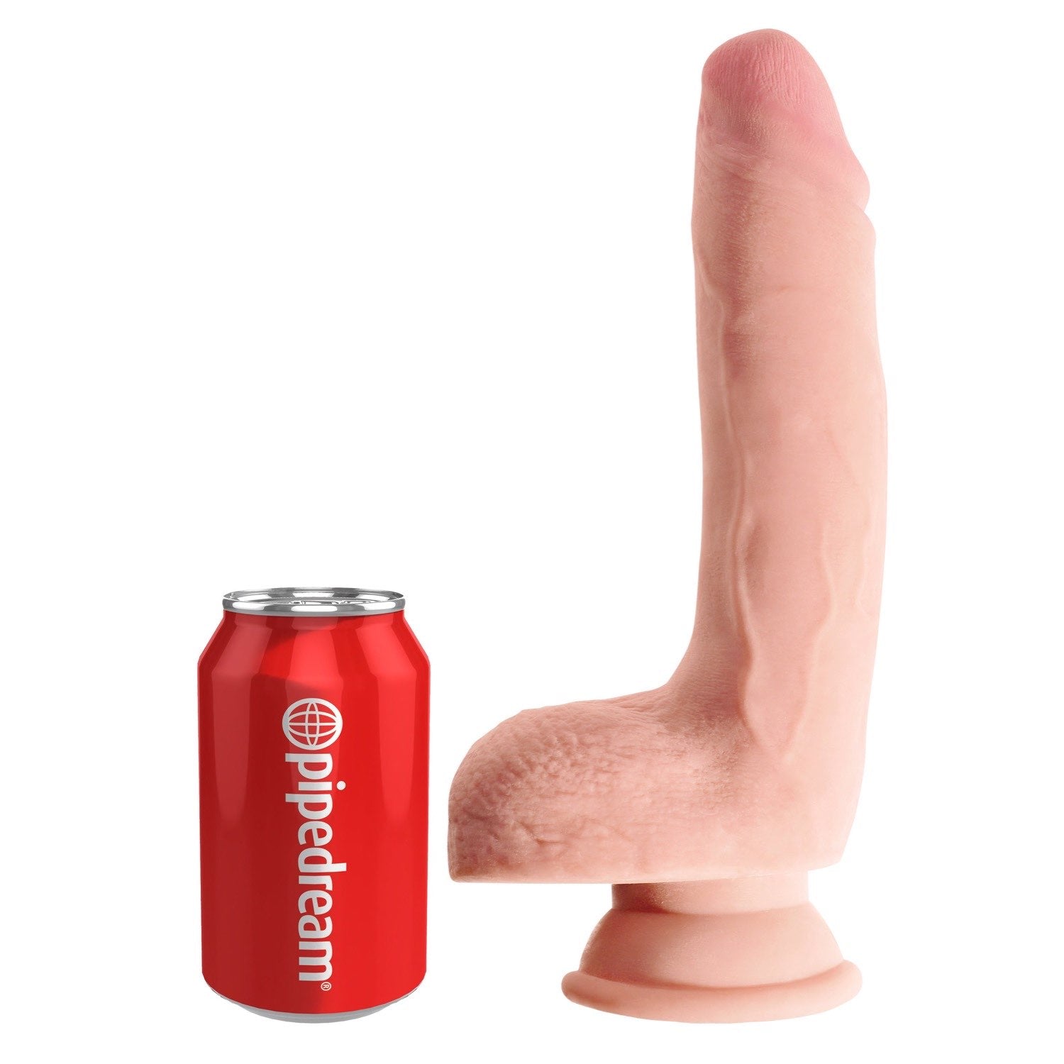 King Cock Plus 9&quot; Triple Density Cock with Balls - Flesh 22.9 cm Dong by Pipedream