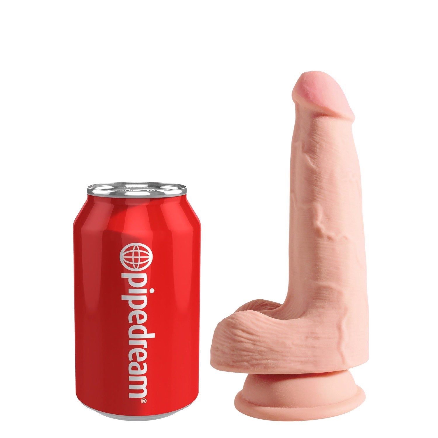 King Cock Plus 5&quot; Triple Density Cock with Balls - Flesh 12.7 Dong by Pipedream