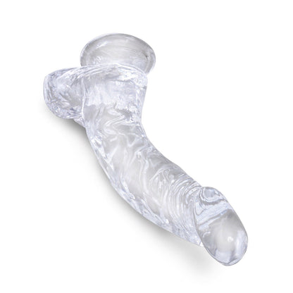 Clear 7.5" Cock with Balls - Clear 19 cm Dong