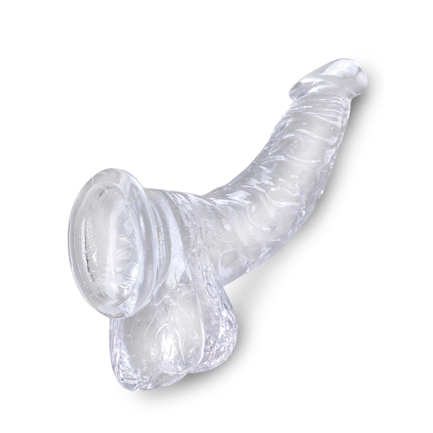 King Cock Clear 7.5&quot; Cock with Balls - Clear 19 cm Dong by Pipedream