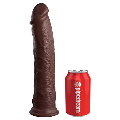 Elite 11" Dual Density Cock - Brown - Brown 28 cm Dong