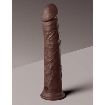 Elite 11" Dual Density Cock - Brown - Brown 28 cm Dong