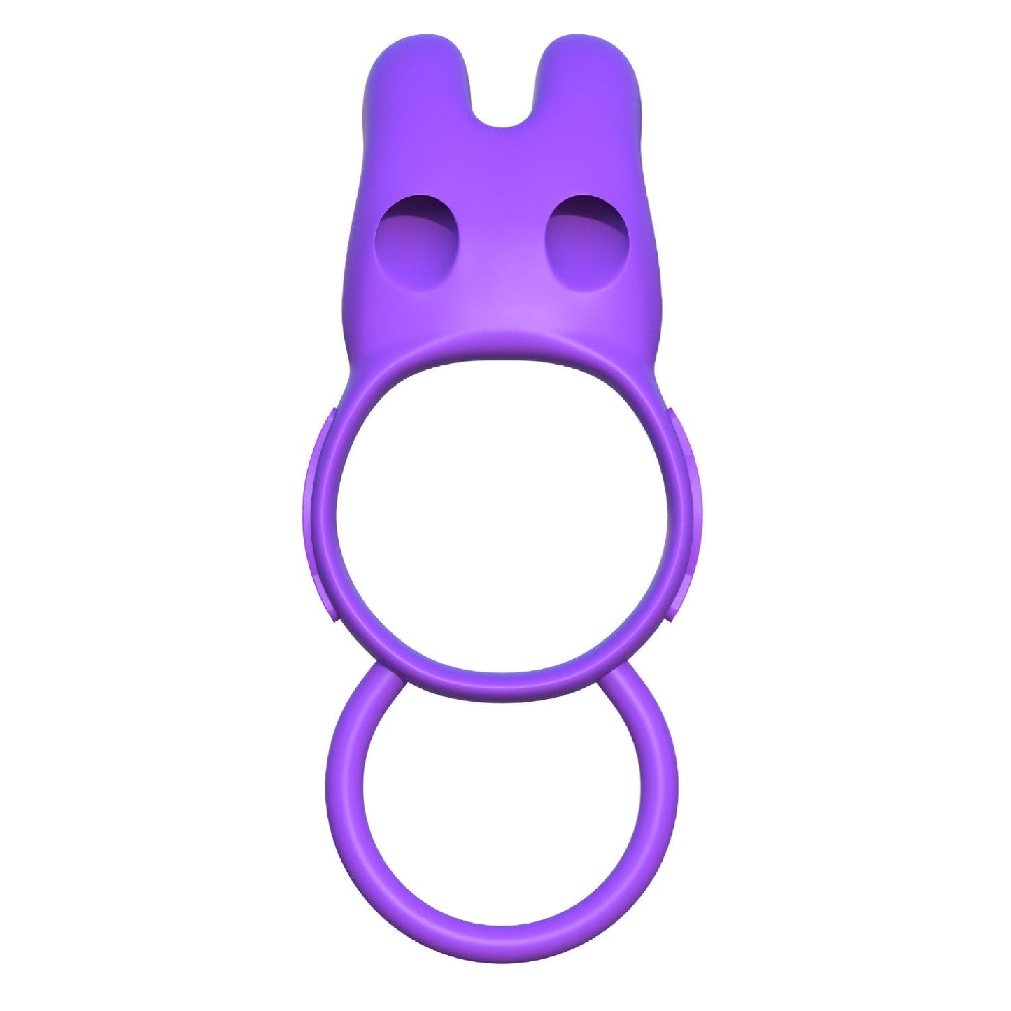 Fantasy C-ringz Twin Teazer Rabbit Ring - Purple Vibrating Cock Ring