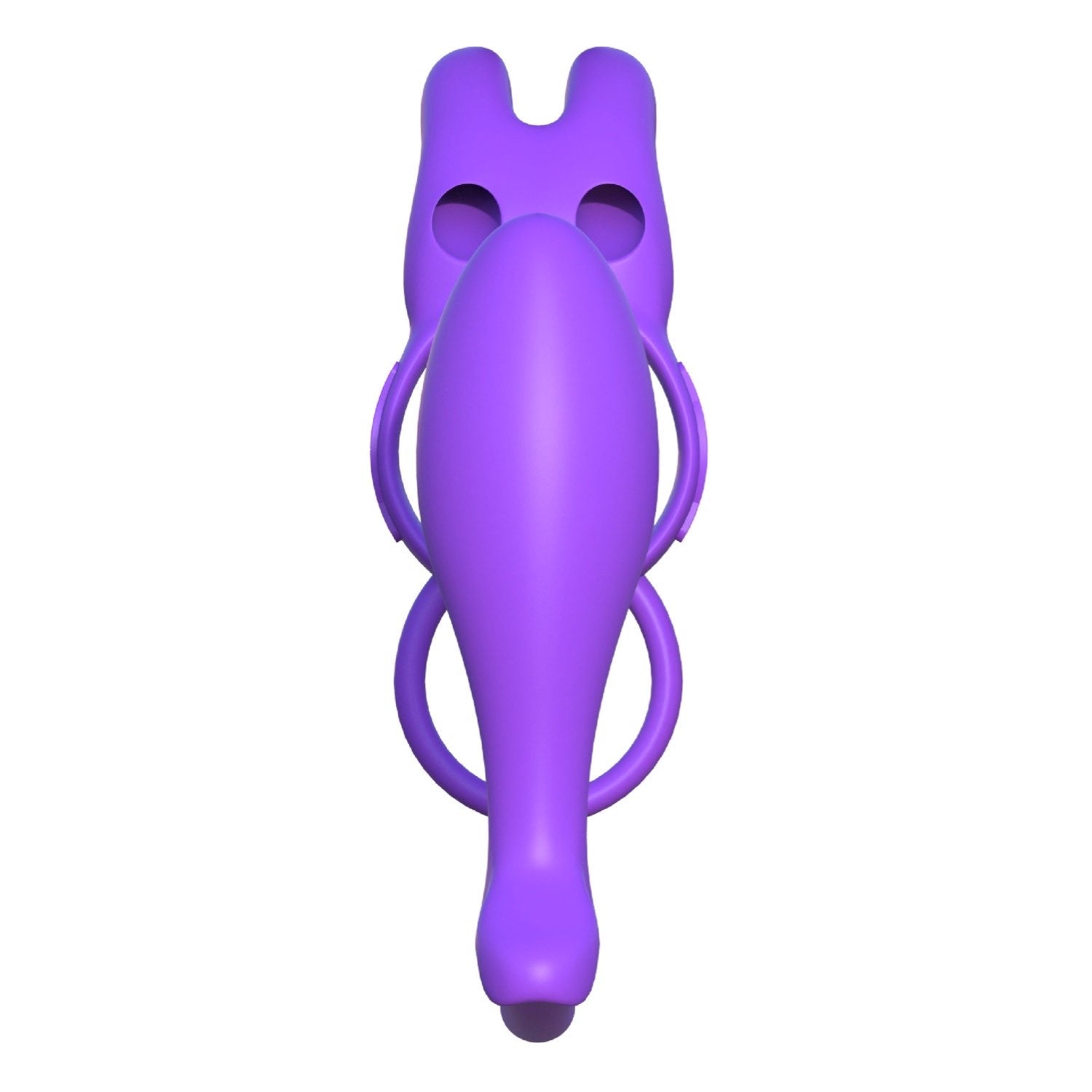 幻想C环 Fantasy C-ringz Ass-gasm Vibration Rabbit - 紫色振动公鸡环带肛门塞 by Pipedream