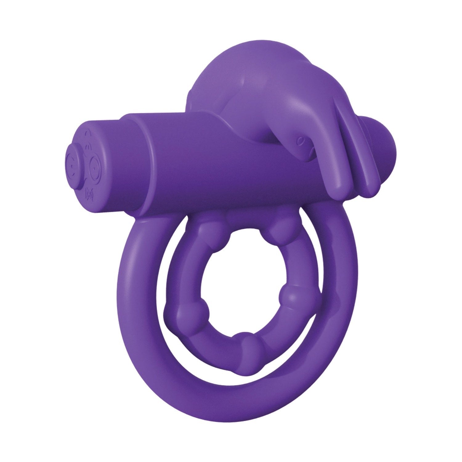 Fantasy C-Ringz Fantasy C-ringz Reomote Control Rabbit Ring - Purple Vibrating Cock &amp; Balls Ring with Remote Control by Pipedream