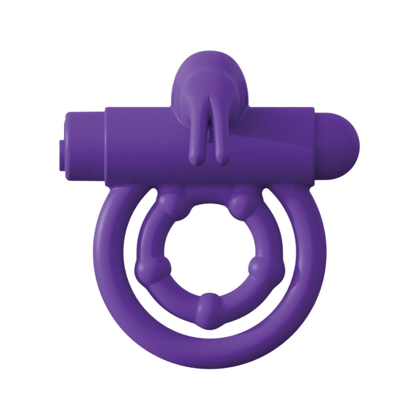 Fantasy C-ringz Reomote Control Rabbit Ring - Purple Vibrating Cock & Balls Ring with Remote Control