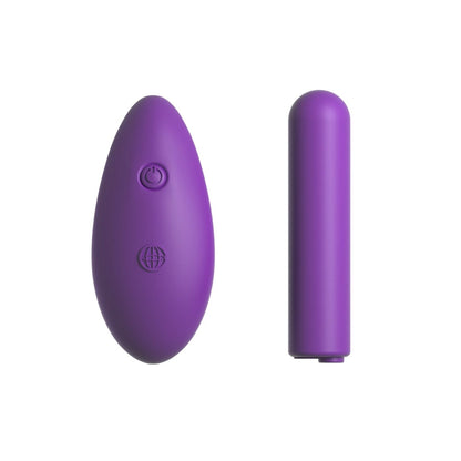 Fantasy C-ringz 遥控兔子戒指 - 紫色振动鸡巴和球戒指带遥控器