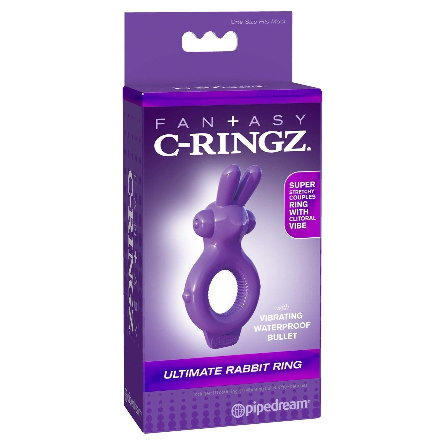 Fantasy C-Ringz Ultimate Rabbit Ring - Purple Vibrating Cock Ring by Pipedream
