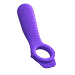 ["Cock Ring"]Fantasy C-ringz Ride N' Clide Couples Ring - Purple Vibrating Cock Ring