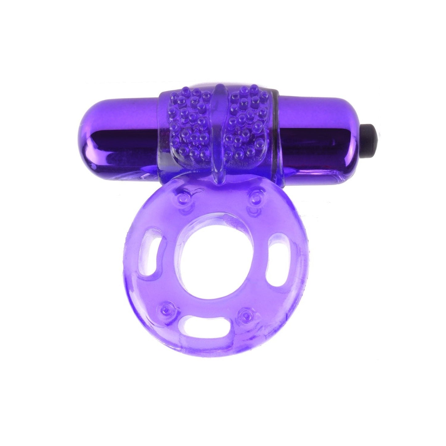 Vibrating Super Ring - Purple Vibrating Cock Ring