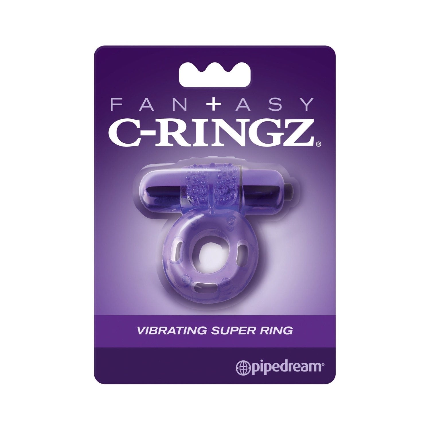 Fantasy C-Ringz Vibrating Super Ring - Purple Vibrating Cock Ring by Pipedream