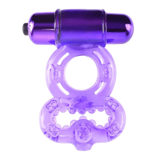 Pipedream Fantasy C-Ringz Infinity Super Ring - Purple Vibrating Cock &amp; Balls Ring