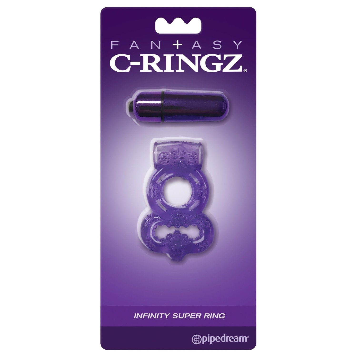 幻想C环 Infinity Super Ring - 紫色振动旋塞和球环 by Pipedream