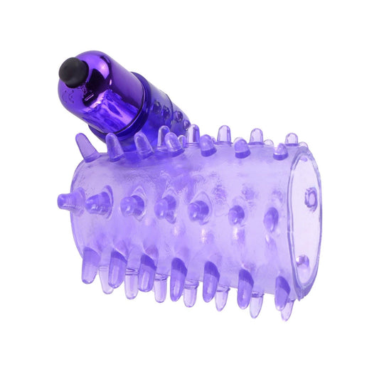 Pipedream Fantasy C-Ringz Vibrating Super Sleeve - Purple Vibrating Penis Sleeve