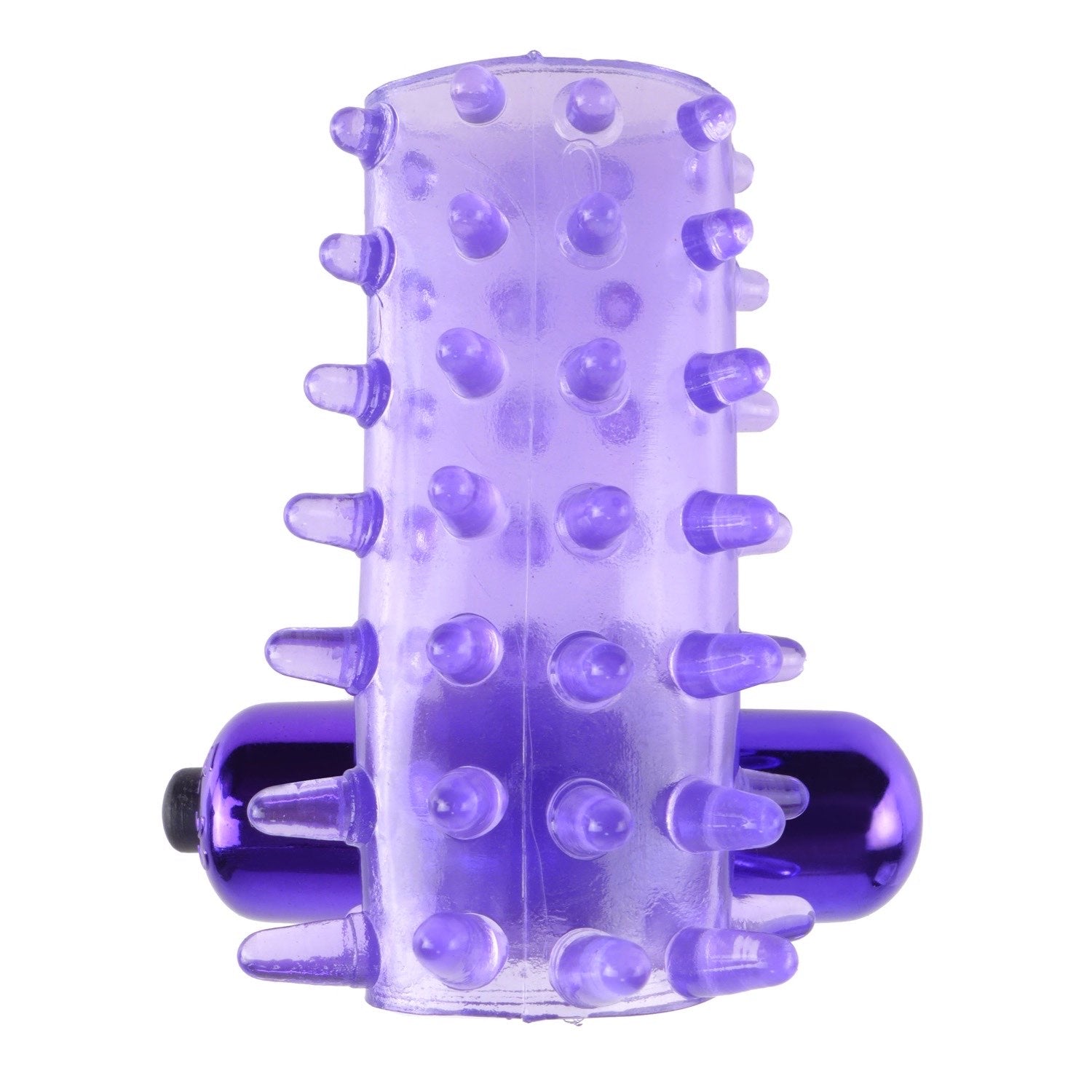 Fantasy C-Ringz Vibrating Super Sleeve - Purple Vibrating Penis Sleeve by Pipedream