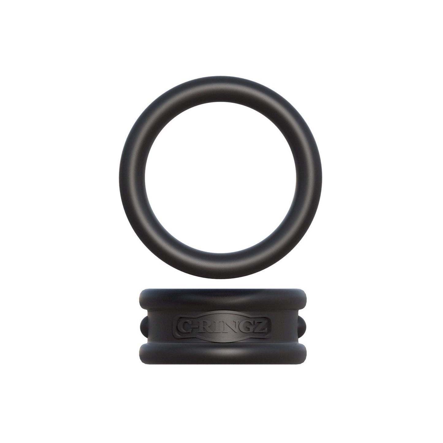 Max Width Silicone Rings - Black Cock Rings - Set of 2