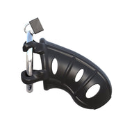 ["Cock Cage"]Fantasy C-ringz Hardcore Silicone Cock Blocker - Black Cock Cage