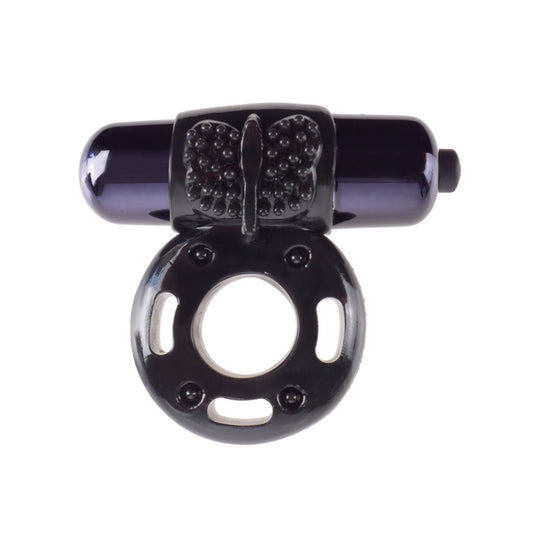 Pipedream Fantasy C-Ringz Vibrating Super Ring - Black Vibrating Cock Ring