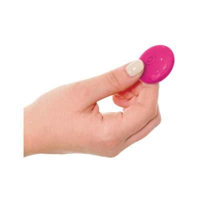 Double Ecstasy - 粉色 USB 可充电刺激器，带无线遥控