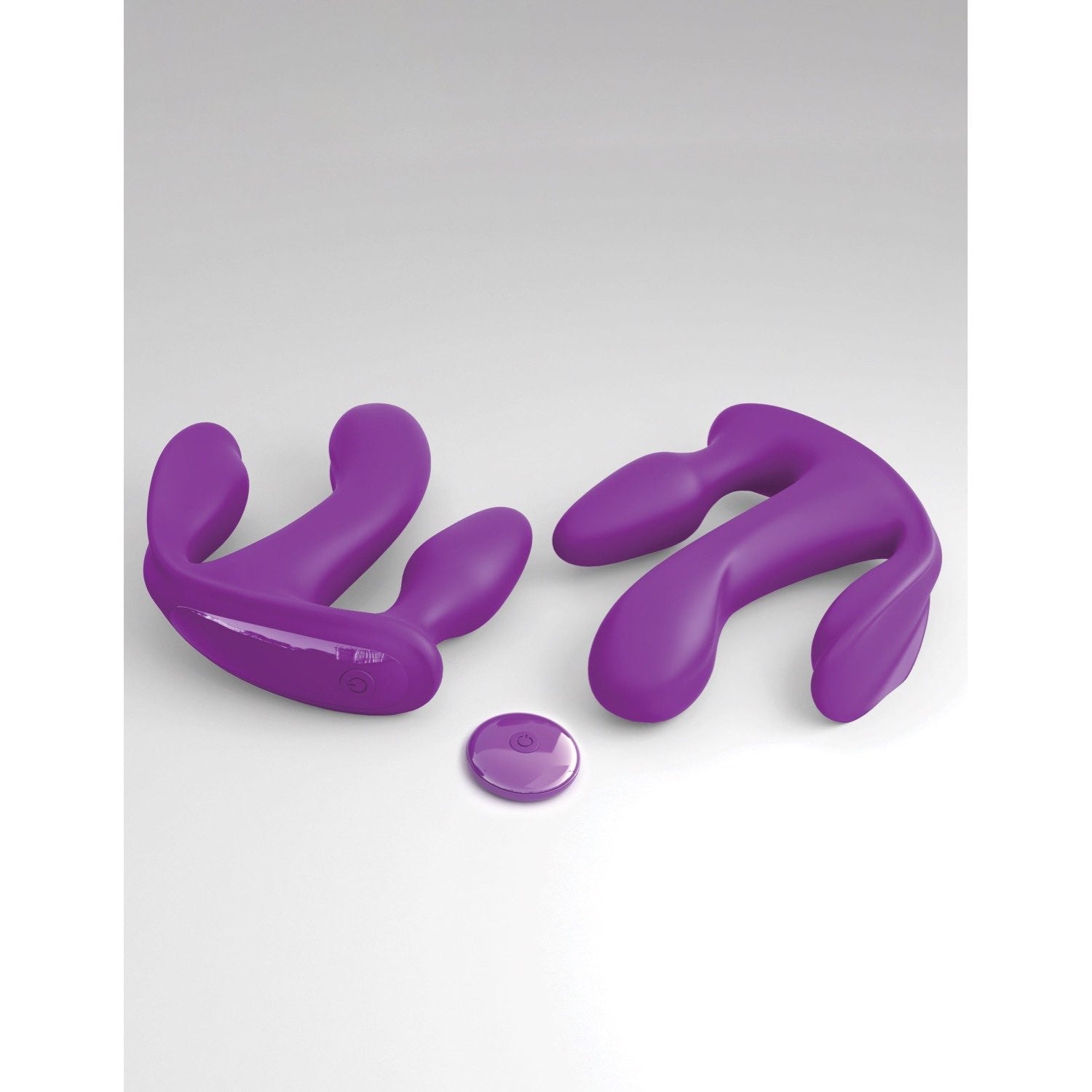 3人 Total Ecstasy - 紫色 USB 可充电刺激器，带无线遥控器 by Pipedream