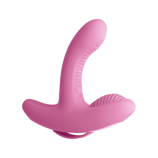 Pipedream 3Some Rock N Grind - Pink USB Rechargeable Stimulator with Wireless Remote
