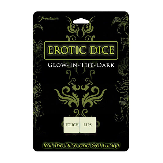 Pipedream Erotic Dice - Glow in the Dark Couple&#39;s Dice Game