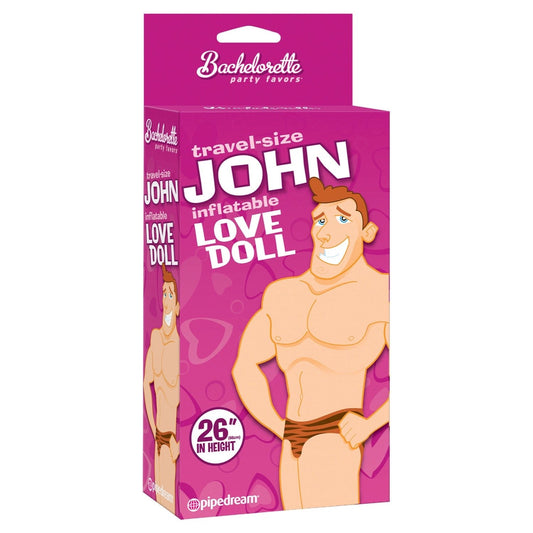 Pipedream Bachelorette Party Favors Travel-size John - Miniature Inflatable Male Love Doll